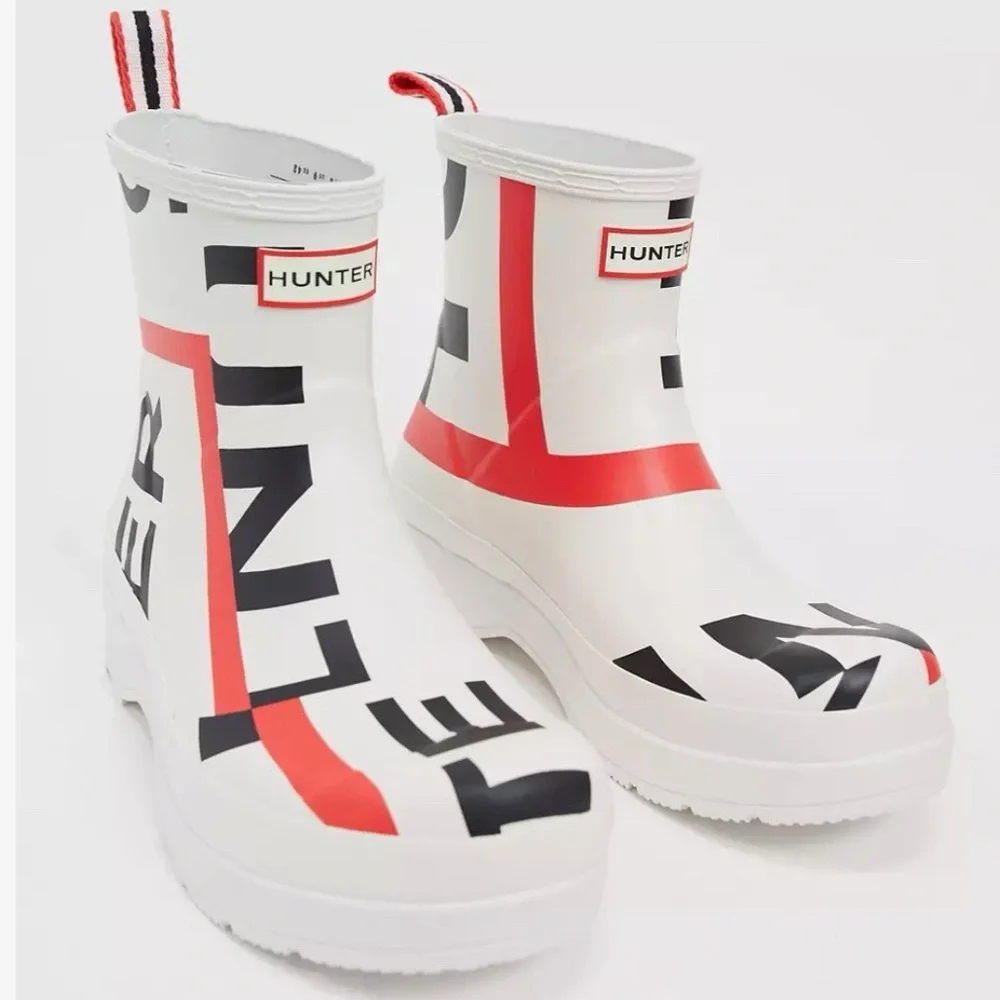 Hunter Original Play Short Exploded Logo Rain Boots